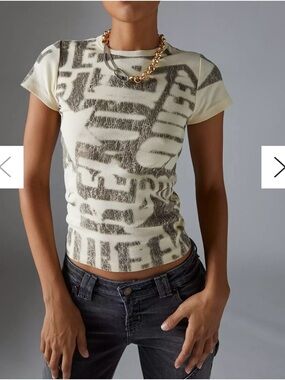 Urban Outfitters Beauty Queen Baby Tee size small